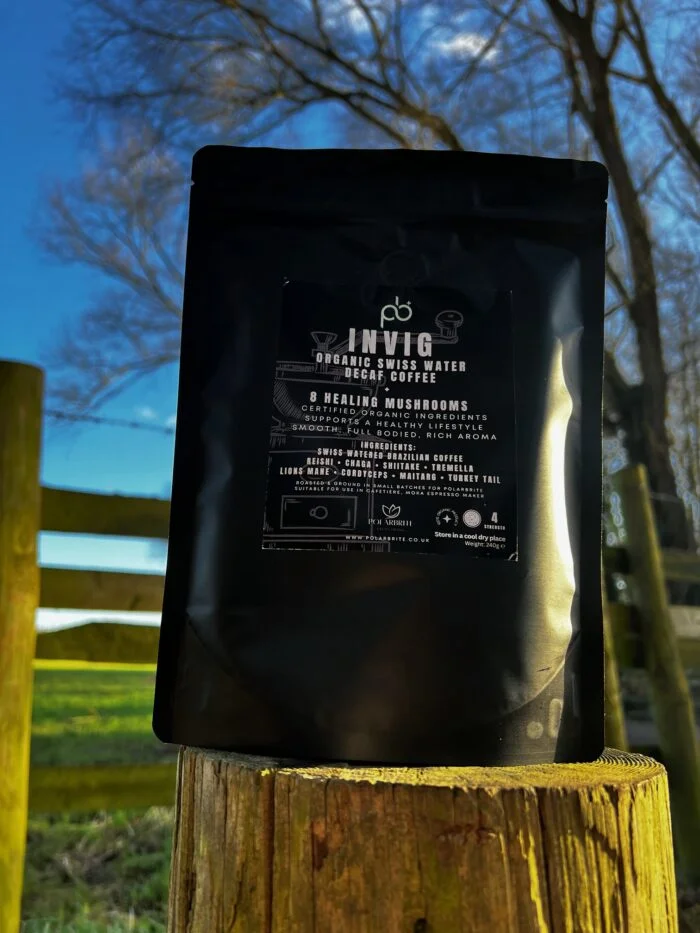 Invig Organic Swiss Water Decaffeinated Mushroom Coffee 240g